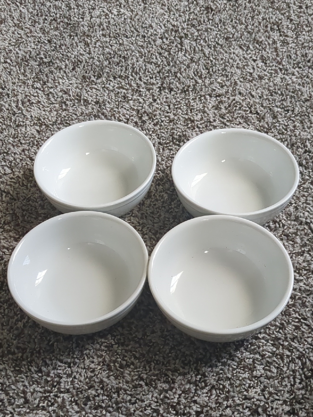 Darling White Ceramic Bowls - Set of 4